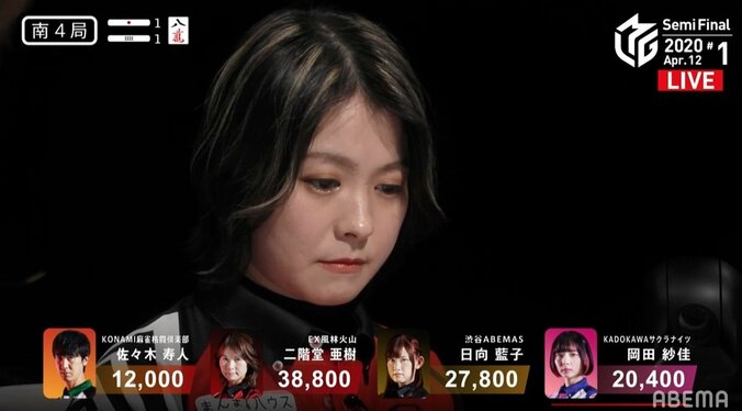 女流No.1の称号を手に 二階堂亜樹、セミファイナル開幕戦で勝利「ホッとしました」／麻雀・Mリーグ 2枚目