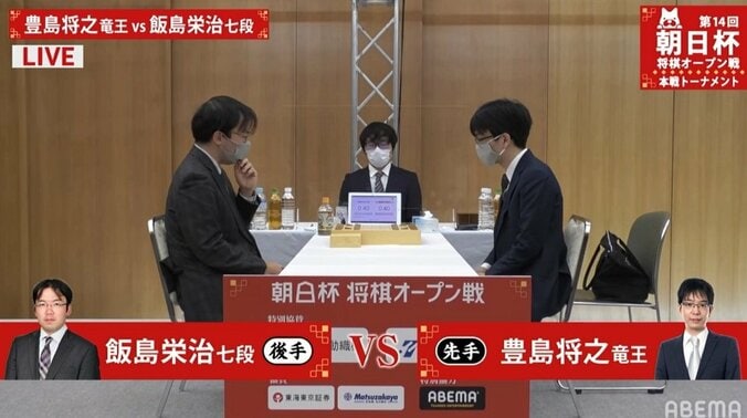 豊島将之竜王、初優勝目指し初戦に登場 飯島栄治七段と対戦 2回戦で藤井聡太王位・棋聖と対戦も／将棋・朝日杯 1枚目