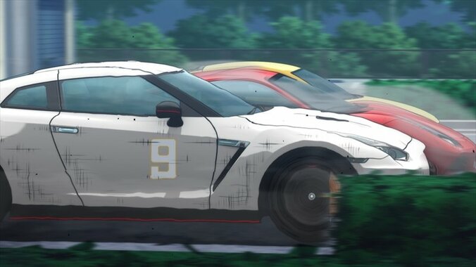 アニメ『MFゴースト』第9話先行カット&あらすじ解禁 ニッサンVSアウディVSフェラーリがドッグファイト 2枚目