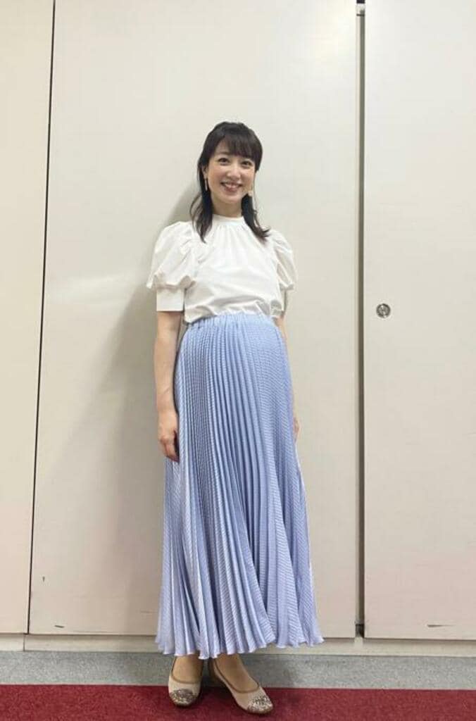  川田裕美アナ、かなり激しかった胎動に「いよいよ近づいている感じがします」  1枚目