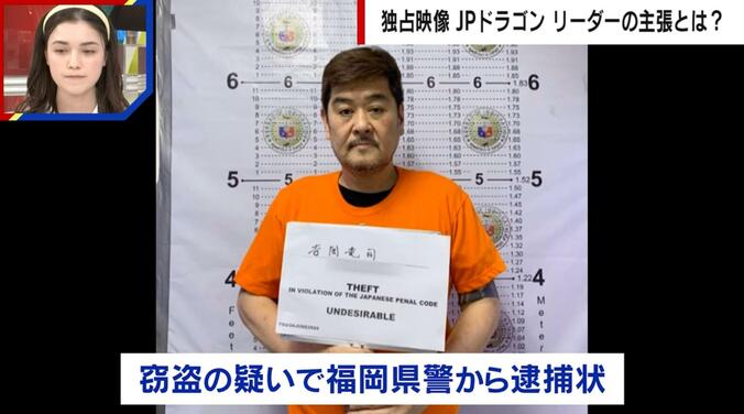 吉岡容疑者・逮捕時のマグショット