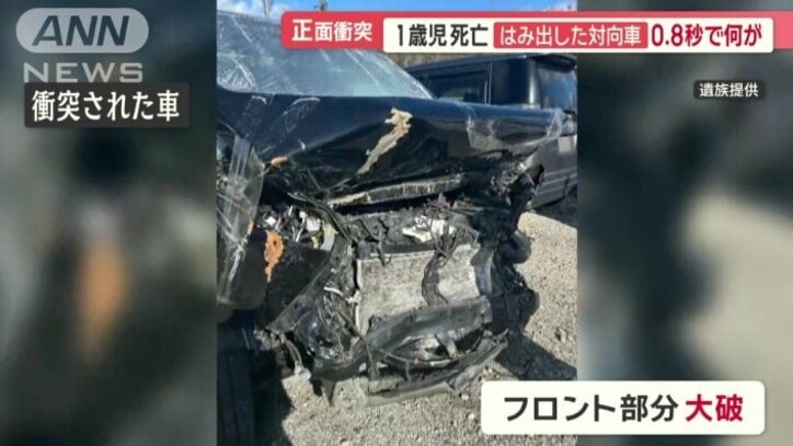 衝突された車