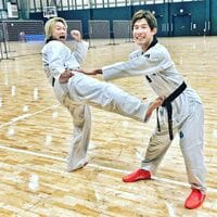 香取慎吾、パラテコンドーに挑戦「蹴りを腹に受けてみた」