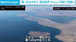「撃つのはやめて」緊迫の無線音声 ホルムズ海峡で銃撃か