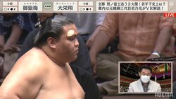 「今日は痛がらなかったですね」顔面負傷の御嶽海、元若乃花の不安を吹き飛ばす快勝