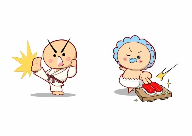 【写真・画像】コロコロコミックで「魚べい」の漫画連載が決定！寿司を食べて変身する「げんきくん」が主人公　1枚目