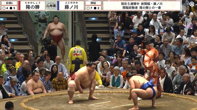 「スゴイ髪型の人いる」大相撲、最前列に“異質”な存在感を放つ著名人が鎮座 「どうしても目に入る」ざわめき広がる 4枚目