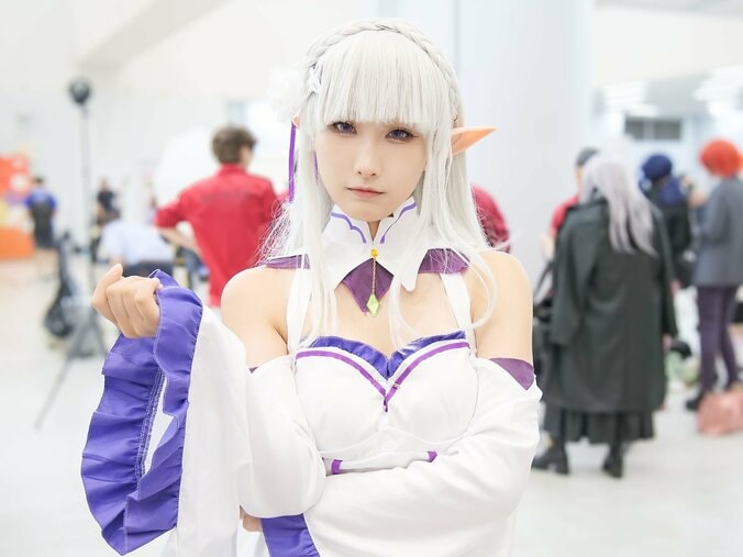 【写真・画像】『Re:ゼロから始める異世界生活』エミリアコスプレ画像　1枚目