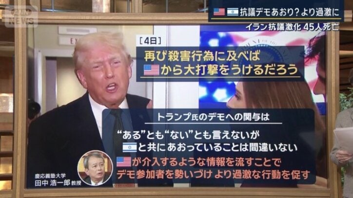 トランプ大統領のデモへの関与について