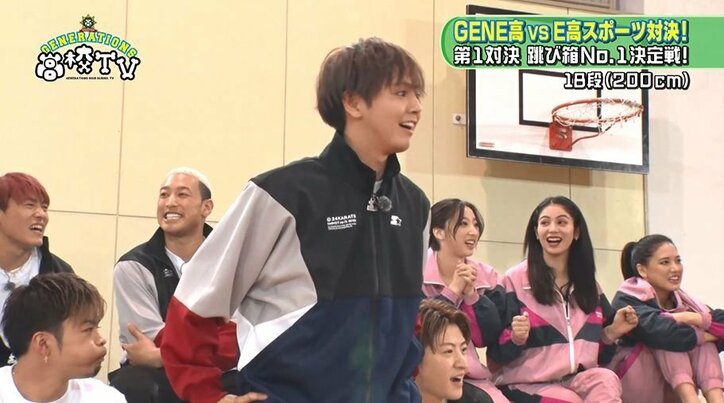 白濱亜嵐、2メートル超えの跳び箱を華麗に大ジャンプ! リーダーの意地にメンバーも大興奮