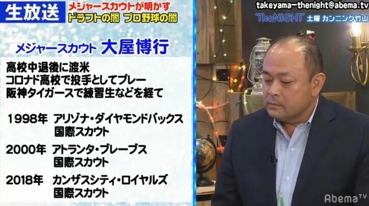 歯科技工士から大リーグのスカウトマンに！異色の経歴に竹山驚愕「突然、球団から電話がかかってきた」