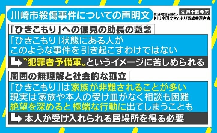 ひきこもりは「恥」「犯罪予備軍」の誤った見方 長男刺殺の元農水次官“ひきこもり”相談せず