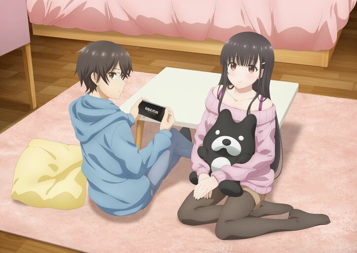 『継母の連れ子が元カノだった』より、ABEMA限定の描き下ろしイラストが公開に！下野紘＆日高里菜の記念コメントも