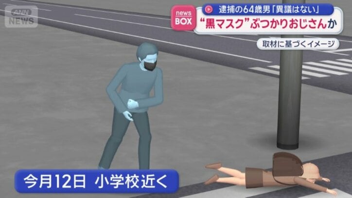 信号待ち中に体当たり