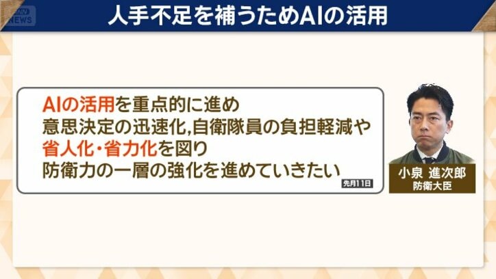 人手不足を補うためAIの活用も