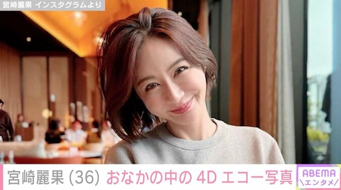 【写真・画像】第5子妊娠中・宮崎麗果、“第4子にそっくり”おなかの中の最新4Dエコー写真を公開　1枚目