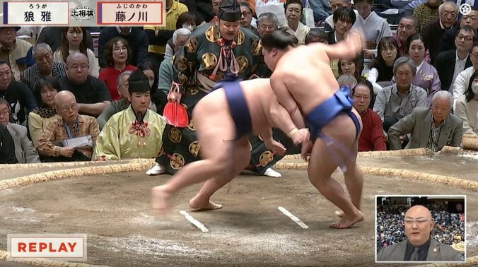 小兵力士が「居ると見せかけて居ない」 一瞬の妙技“はたき込み”に館内どよめき「思わずウマイって叫んじまった」 4枚目