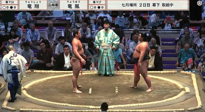 初髷姿を披露した今場所の竜翔