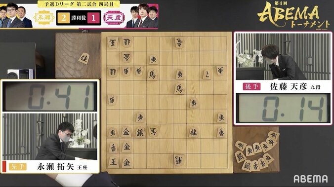 “絶対に負けない”永瀬拓矢王座、鉄壁の「金の三重塔」に女流棋士も「笑いが出てきちゃう堅さ」 1枚目