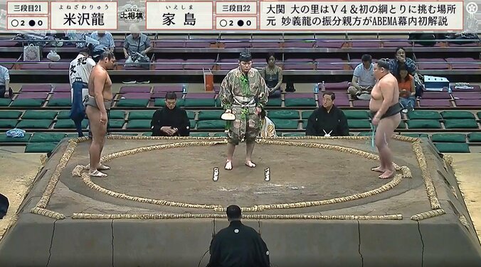 三段目二十一枚目・米沢龍（境川）