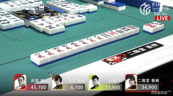 親の役満に勝る二階堂亜樹の安定感　大逆転トップでチーム4勝目／麻雀・Mリーグ2018 朝日新聞ファイナルシリーズ 2枚目