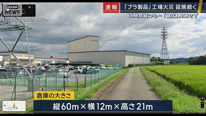 倉庫の大きさ