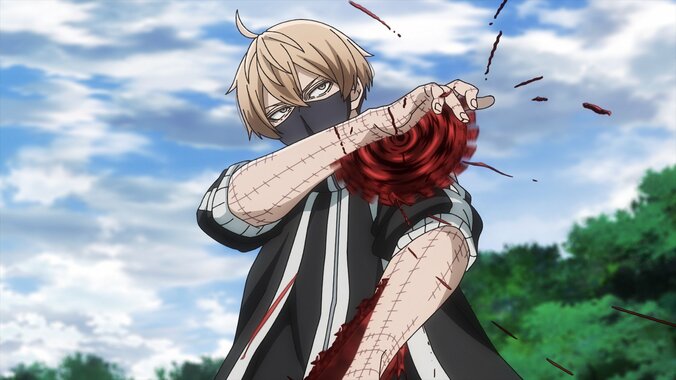 アニメ『桃源暗鬼』第3話皇后崎迅場面カット