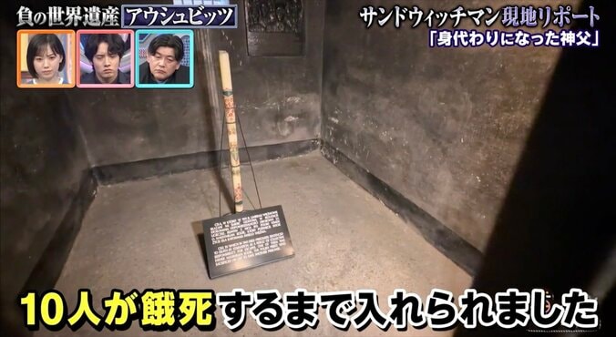 【写真・画像】サンド「あまりちゃんと見れない」「喋るのが苦しい」アウシュビッツの“撮影禁止エリア”にショック「とんでもない量の髪の毛が…」ナチスは人毛を布製品の材料として活用　2枚目