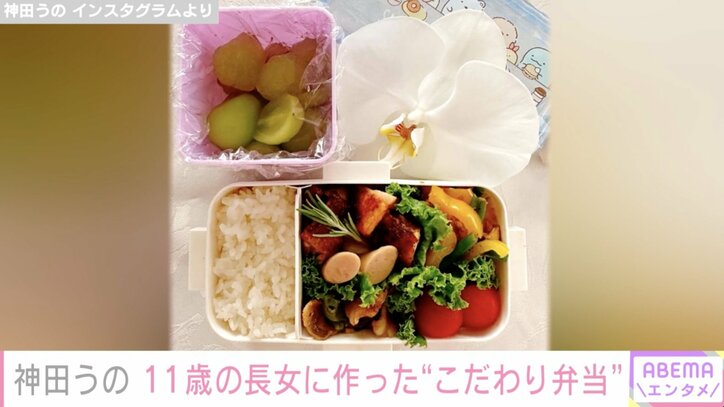 神田うの、11歳長女に作った“こだわり弁当”を公開 夏休み明けで「感覚が衰えて以前より時間を要しました」
