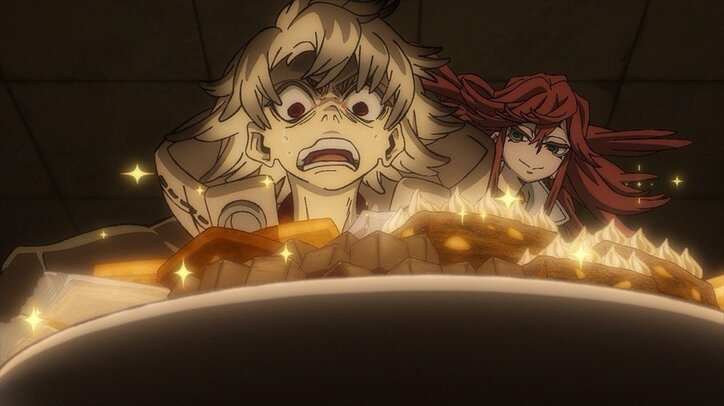 【写真・画像】人気菓子のドカ食いで激変…スラム育ち少年の別人級ビフォアフに困惑するアニメ「ガチアクタ」8話　1枚目