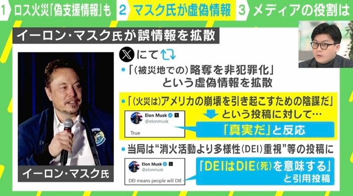 イーロン・マスク氏が誤情報を拡散