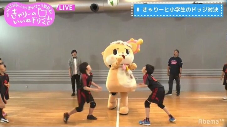 ちぃたん☆頭の”カメちゃん”ズリ落ちまくり、10回の落下にきゃりーが助言「縫ったほうがいいよ」