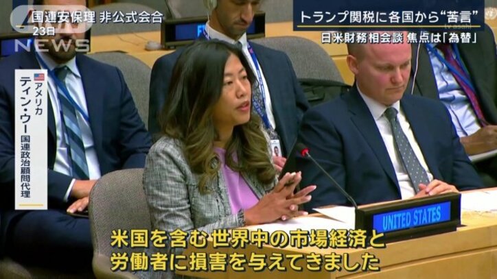 アメリカ ティン・ウー 国連政治顧問代理