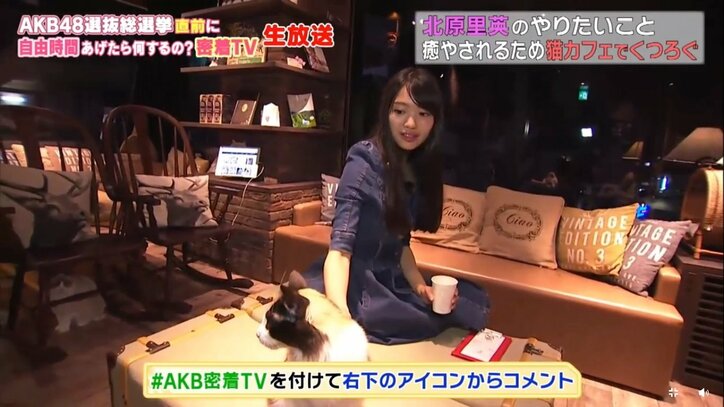 NGT48北原里英、総選挙速報の50位に「まだまだ諦めてないです！」