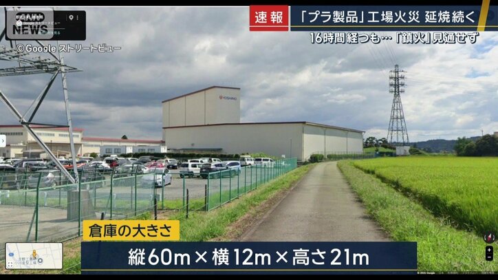 倉庫の大きさ