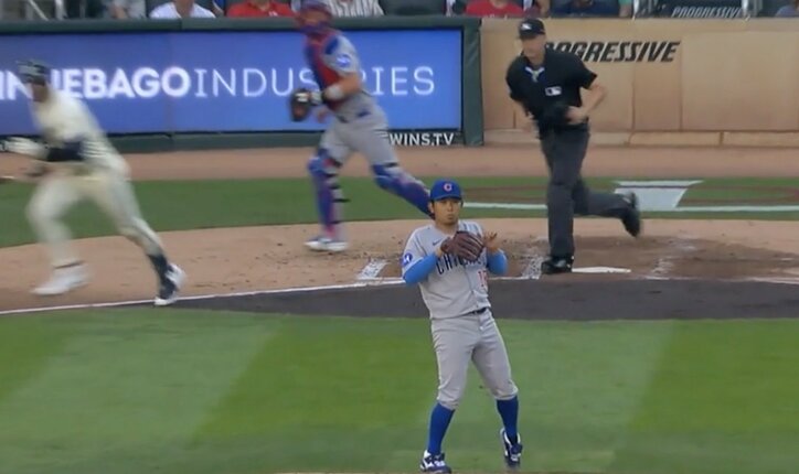 【写真・画像】球場騒然！ 今永昇太、打者ドン引き？“まさかの行動”「どうした」 予想外のリアクションが話題に「実況大爆笑やん」　1枚目