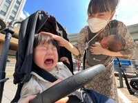 桃『初家族4人お出かけは、池袋！！！』