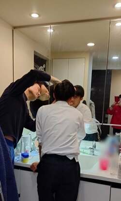  山田花子、長男が登校前にコンタクトレンズが入らず苦戦「パパがまぶたを開けてあげてた」 