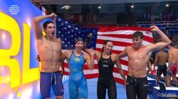 水泳大国・アメリカの意地と誇り！混合4X100mフリーリレーで驚異の世界記録樹立 第1泳者から独走の“完全V”