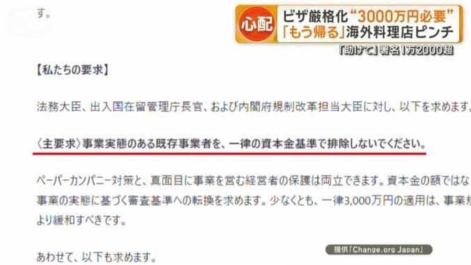 一律の資本金基準で排除しないよう要求