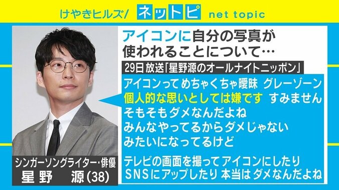 星野源、ブログや写真の無断転載に苦言　アイコン使用は「個人的には嫌です」 2枚目