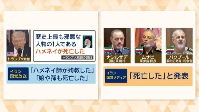トランプ氏は「ハメネイが死亡した」と投稿