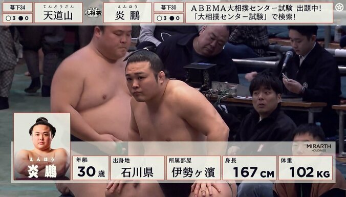 強くてイケメンの炎鵬