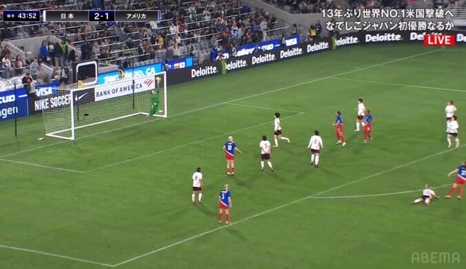 日本を救う衝撃セーブ！ なでしこGK山下杏也加、“神の左手”で最強アメリカの希望を粉砕「伸びた！」「入ったかと思った…」「SGGK発動」土壇場ピンチで圧巻ダイビングの瞬間 2枚目