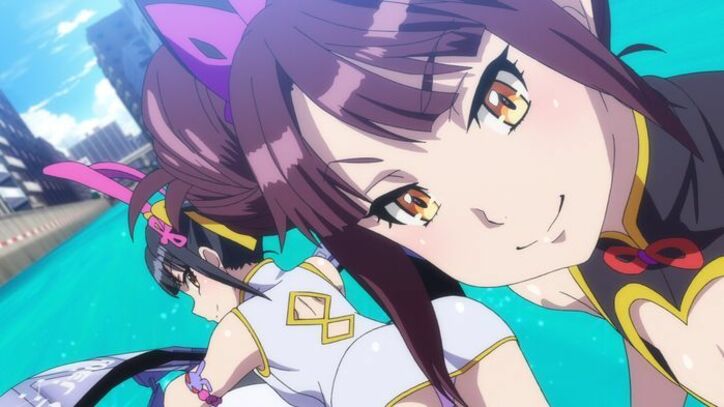 アニメ「神田川JET GIRLS」第6話先行カット&あらすじ解禁 ギャルコンビと水着で卓球対戦する凛とミサ