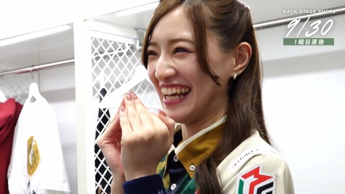 ホントによかった。あざす♪」中田花奈、天運に愛されてトップに恐縮し