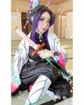 インスタフォロワー60万人　海外コスプレイヤー・vivid visionも「鬼滅の刃」胡蝶しのぶコスプレ披露