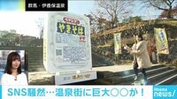 けやきヒルズ - ネットピ - SNS騒然...温泉街に巨大○○が! (18/11/30) | 動画視聴は【Abemaビデオ(AbemaTV)】