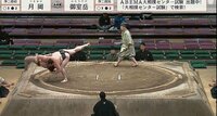 【映像】豪快な投げを決めた直後に力士が悶絶顔