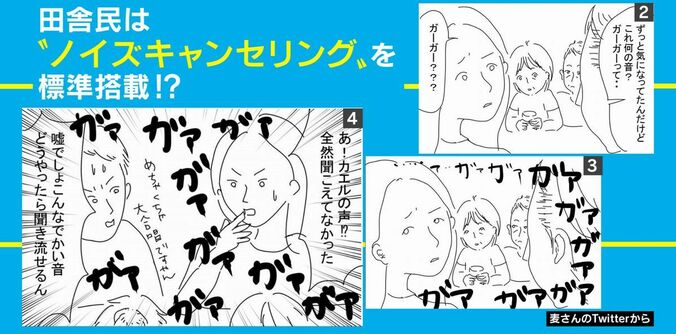 「ガーガー」という音色は騒音？それとも無音？“田舎あるある”エピソードが話題に 2枚目